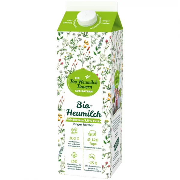 Andechser Natur frische Bio-Heumilch 3,8% (1l)