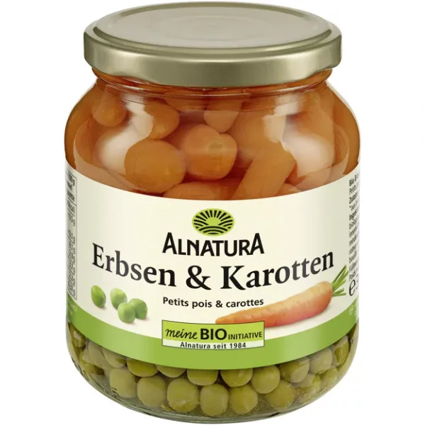 Alnatura Bio Erbsen &amp; Karotten (340g)