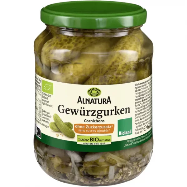 Alnatura Bio Gew&uuml;rzgurken (670g)