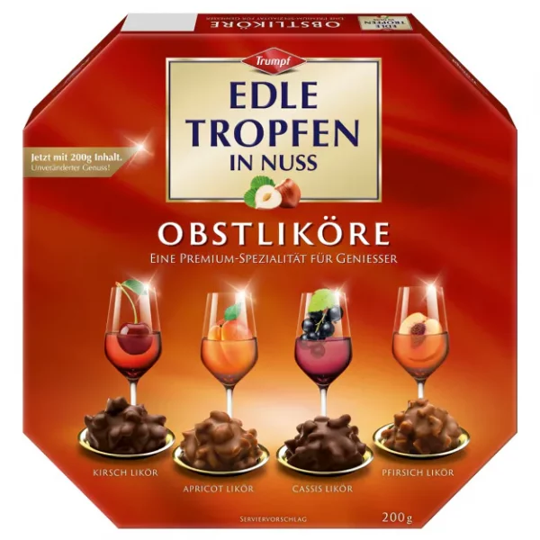 Trumpf Edle Tropfen in Nuss Obstlik&ouml;re (200g)