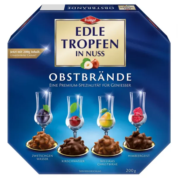 Trumpf Edle Tropfen in Nuss Obstbr&auml;nde (200g)