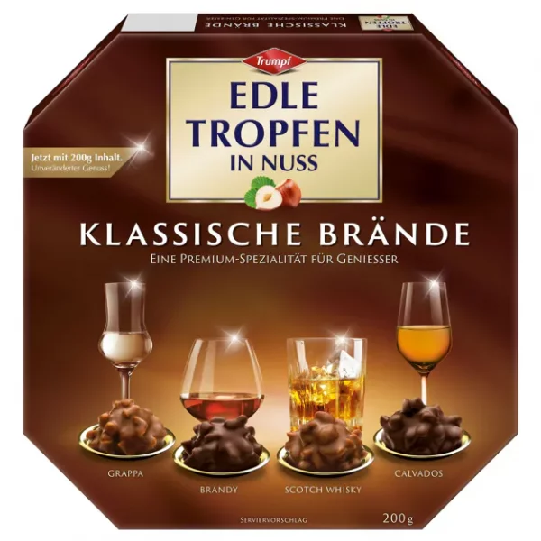 Trumpf Edle Tropfen in Nuss Klassische Br&auml;nde (200g)