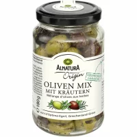 Alnatura Bio Oliven Mix mit Kräutern (180g)