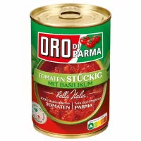 Oro di Parma Tomaten stückig - Basilikum (425ml)