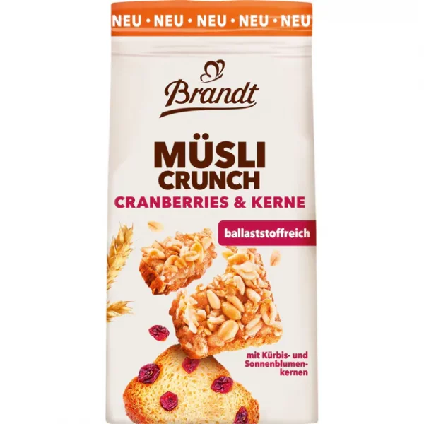 Brandt M&uuml;sli Crunch Cranberries &amp; Kerne (90g)
