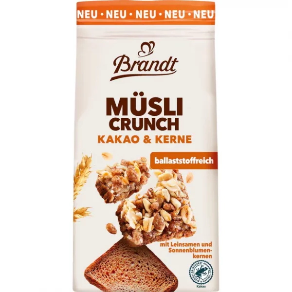 Brandt M&uuml;sli Crunch Kakao &amp; Kerne (90g)