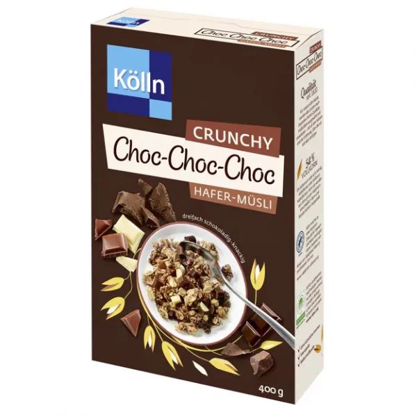 K&ouml;lln Crunchy Choc Choc Choc Hafer-M&uuml;sli (400g)