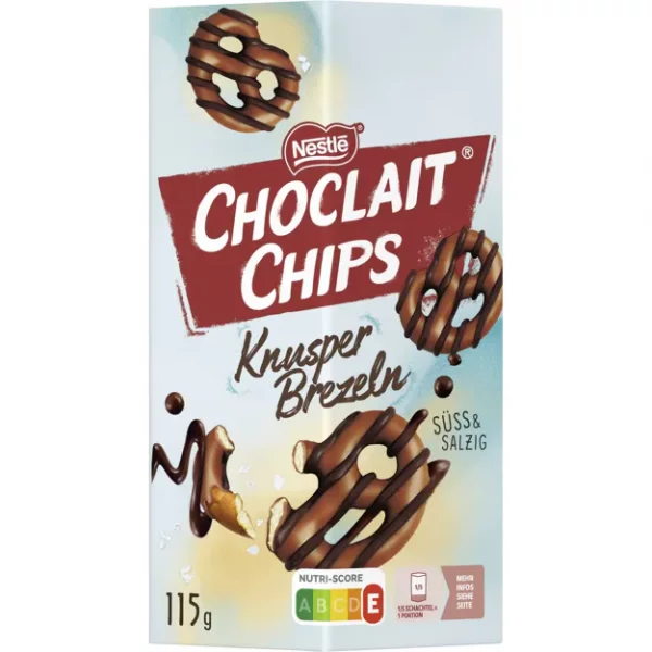 Nestl&eacute; Choclait Chips Knusperbrezeln (115g)