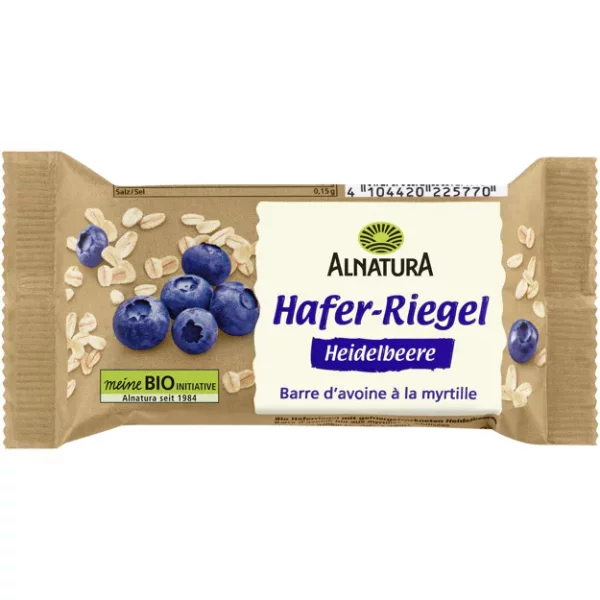 Alnatura Bio Hafer-Riegel Heidelbeere (60g)