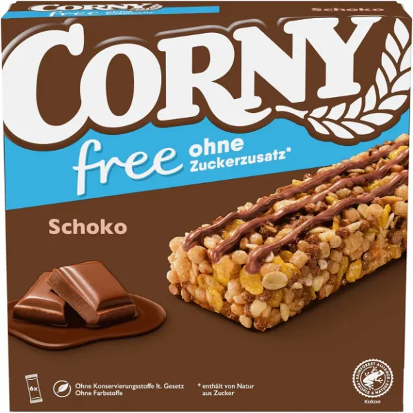 Corny M&uuml;sliriegel Schoko ohne Zuckerzusatz (6Stk.)