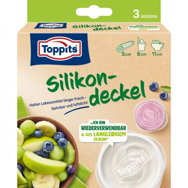 Toppits Silikondeckel (3 verschiedene Gr&ouml;&szlig;en)