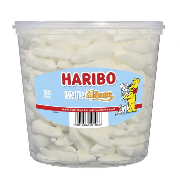 Haribo Wei&szlig;e M&auml;use (150Stk.)