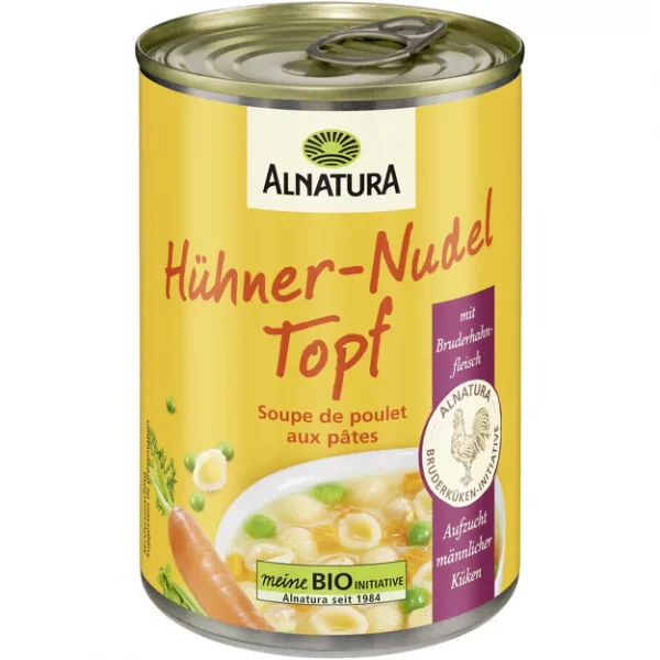 Alnatura Bio H&uuml;hner-Nudel Topf (400g)