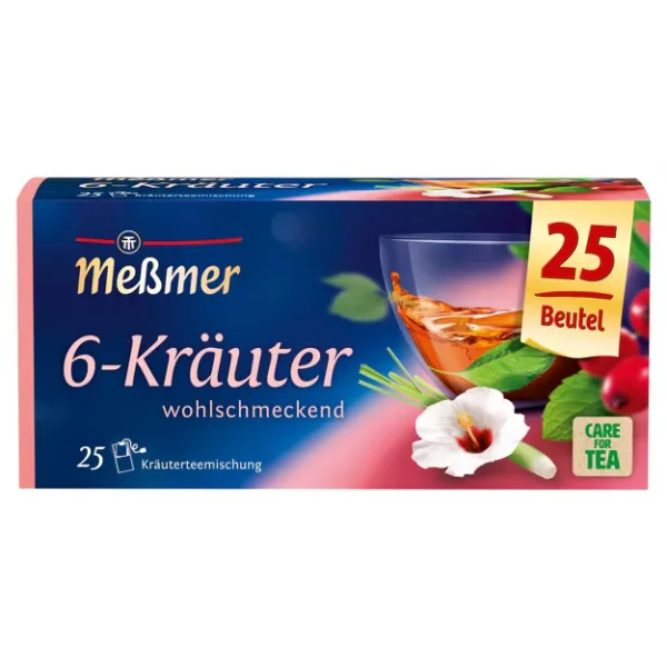 Me&szlig;mer 6-Kr&auml;uter Tee (25 Beutel)