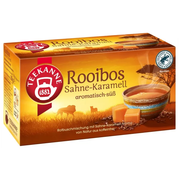 Teekanne Rooibos Sahne-Karamell Tee (20 Beutel)