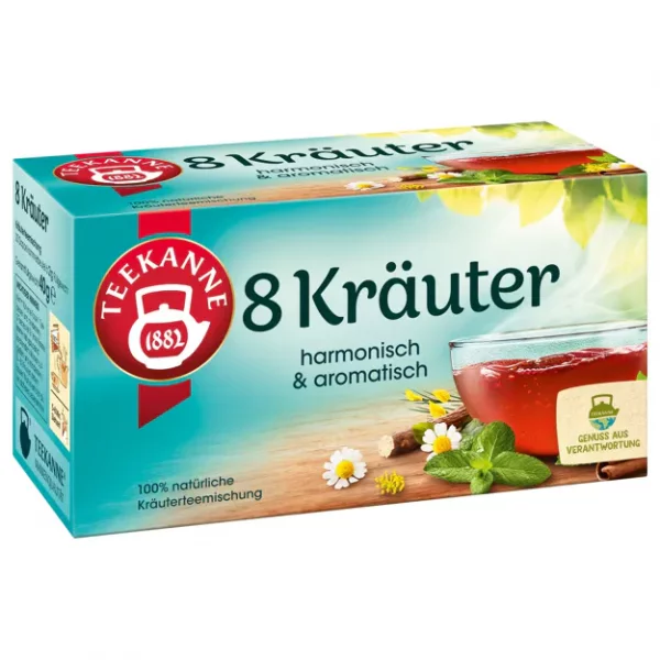 Teekanne 8 Kr&auml;uter Tee (20 Beutel)