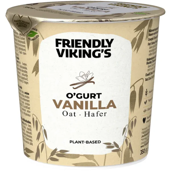 Friendly Vikings Ogurt Joghurtalternative - Vanille (350g)