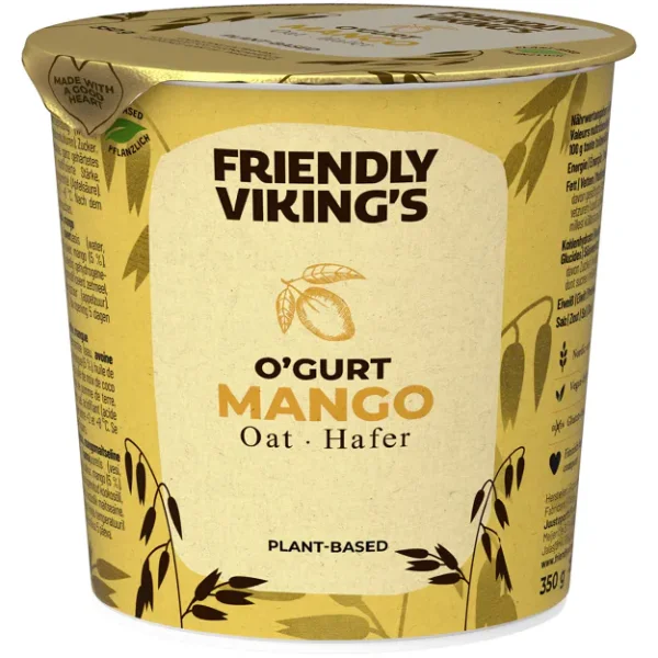 Friendly Vikings Ogurt Joghurtalternative - Mango (350g)