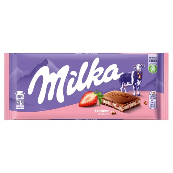 Milka Erdbeer (100g)