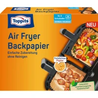 Toppits Air Fryer Backpapier eckig (20Stk.)