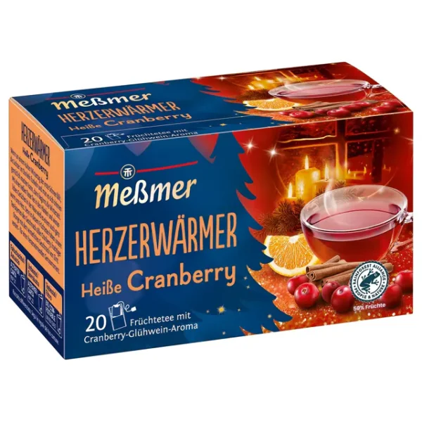 Me&szlig;mer Herzerw&auml;rmer Cranberry (20 Beutel)
