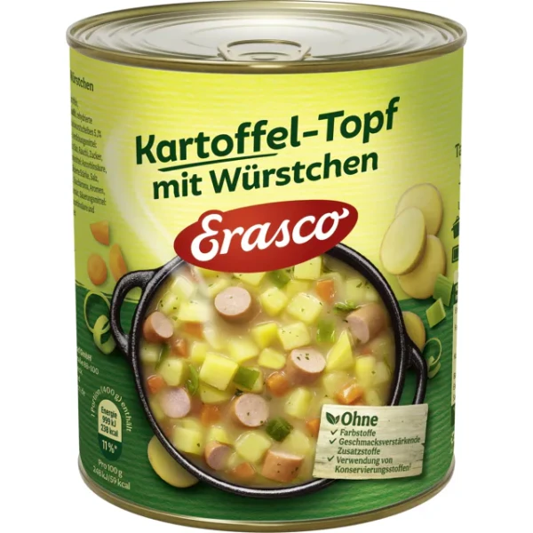 Erasco Kartoffeltopf mit W&uuml;rstchen (800g)