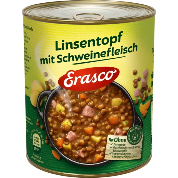 Erasco Linsentopf mit Schweinefleisch (800g)