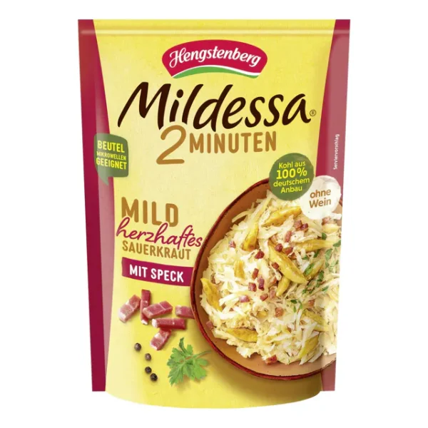Mildessa Sauerkraut mit Speck - ohne Wein (400g)
