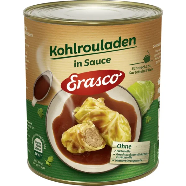 Erasco Kohlrouladen in Sauce (800g)