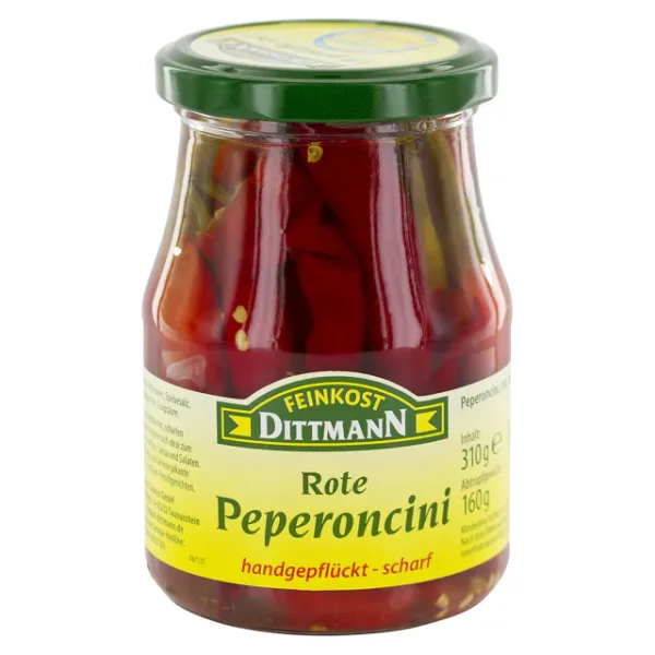 Feinkost Dittmann Rote Peperoncini (370ml)