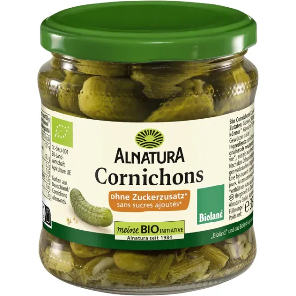 Alnatura Bio Cornichons ohne Zuckerzusatz (330g)