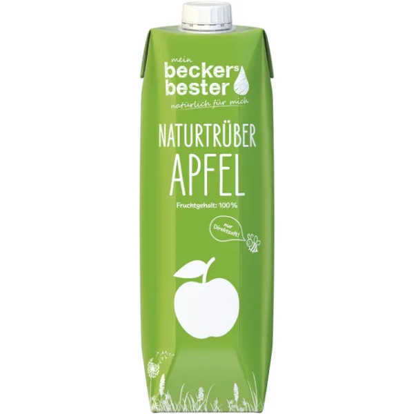 Beckers Bester Apfelsaft naturtr&uuml;b (1l)