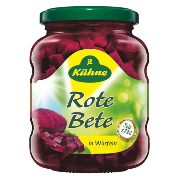 K&uuml;hne Rote Bete W&uuml;rfel (370ml)