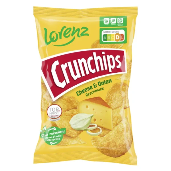 Lorenz Crunchips Cheese &amp; Onion (150g)