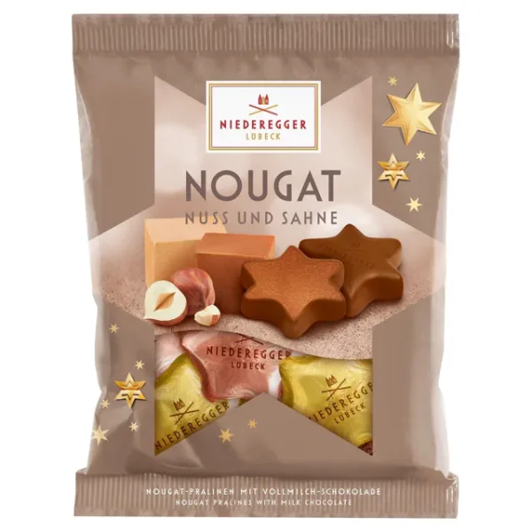 Niederegger Nougat Sterne Nuss &amp; Sahne (87g)