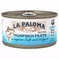La Paloma Thunfischfilet in eigenem Saft (195g)