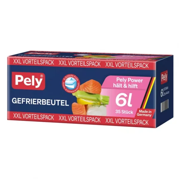 Pely Gefrierbeutel - 6 Liter (35 Stk.)