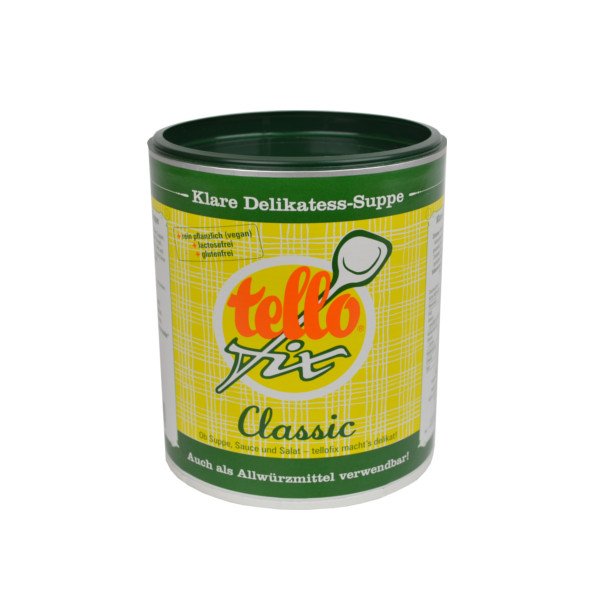 Klare Delikatess-Suppe - tello fix Classic (540g) (ohne Geschmacksverst&auml;rker und Palmfett)