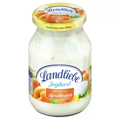 Landliebe Joghurt im Pfandglas - Aprikose (500g)