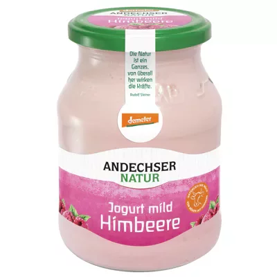 Andechser Natur Bio Joghurt im Pfandglas - Himbeere (500g)