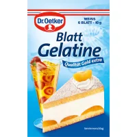 Blatt Gelantine weiss (6 Blatt)