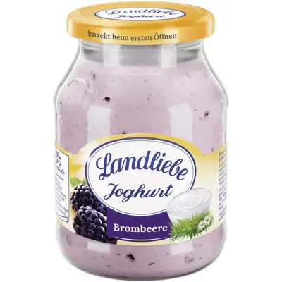 Landliebe Joghurt im Pfandglas - Brombeere (500g)