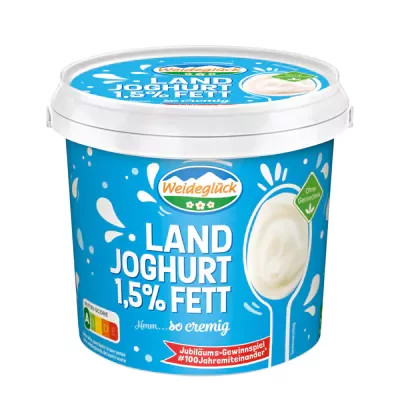 Weidegl&uuml;ck Joghurt natur 1,5% (1kg)