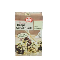 Ruf Schokoraspeln - Weiße Schokolade (100g)