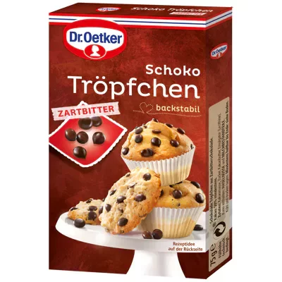 Dr. Oetker Schoko Tr&ouml;pfchen - Zartbitter (75g)