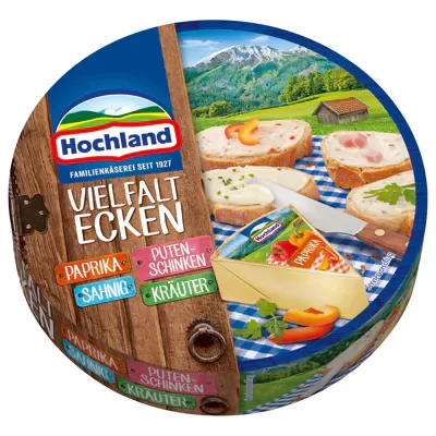 Hochland Schmelzk&auml;se Ecken 45% - Vielfalt (200g)