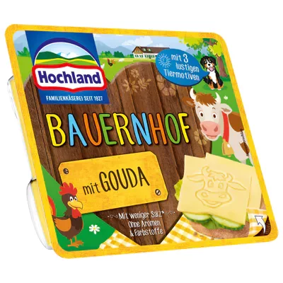 Hochland K&auml;sescheiben mit Tiermotiv (150g)