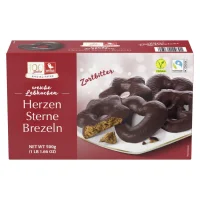 Lebkuchen Herzen Sterne Brezen - Zartbitter (500g)