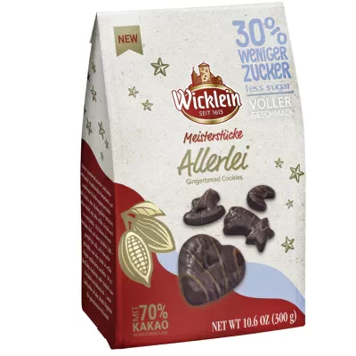 Wicklein Lebkuchen Allerlei - Vollmilch weniger Zucker (300g)