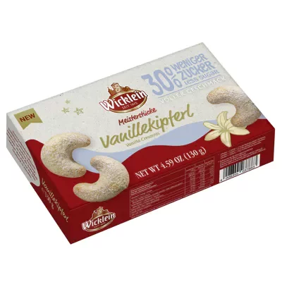 Wicklein Vanillekipferl weniger Zucker (130g)